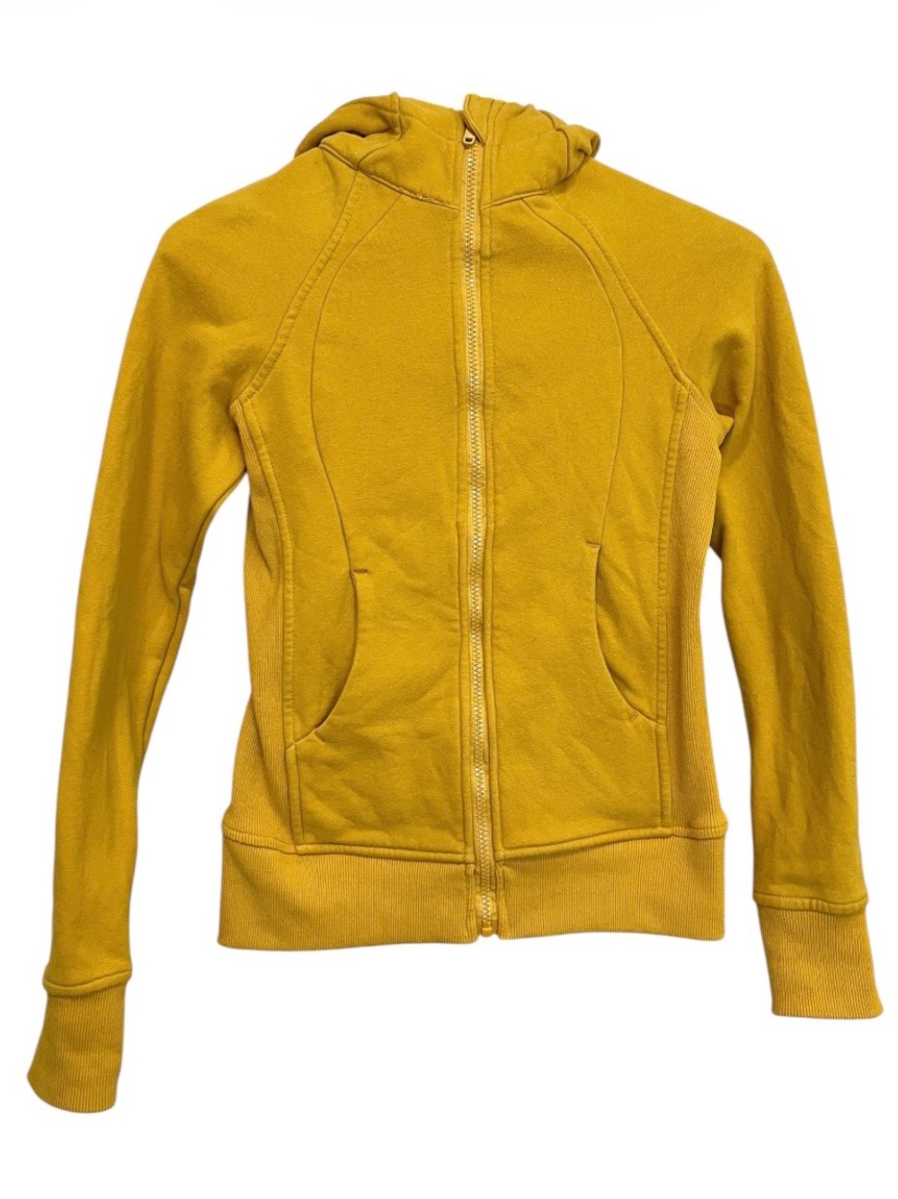 Lululemon Mustard Yellow Zip Hoodie